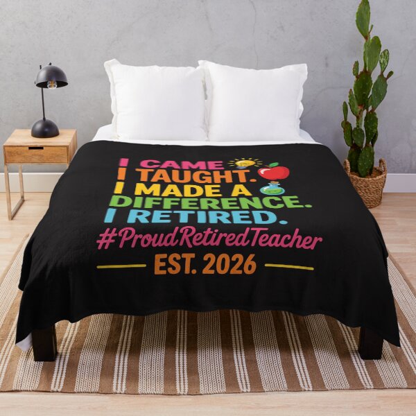 Item preview, Retired Teacher 2026 I Came I Taught I Made a Difference designed and sold by kiralynstration.