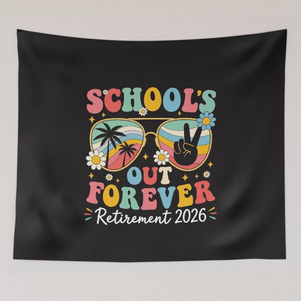 Item preview, Retired Teacher 2026 Schools Out Forever Funny Retirement designed and sold by kiralynstration.