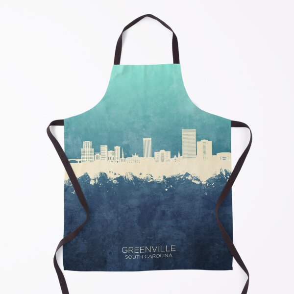 Item preview, Greenville South Carolina Skyline designed and sold by ArtPrints.