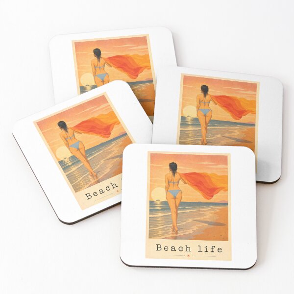 Item preview, Beach Life Sunset Glow - Vintage Tropical Paradise designed and sold by Beyond Destinations.