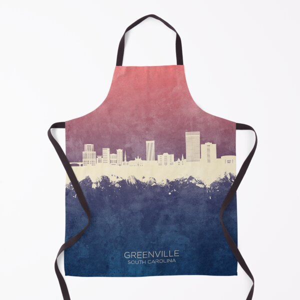 Item preview, Greenville South Carolina Skyline designed and sold by ArtPrints.