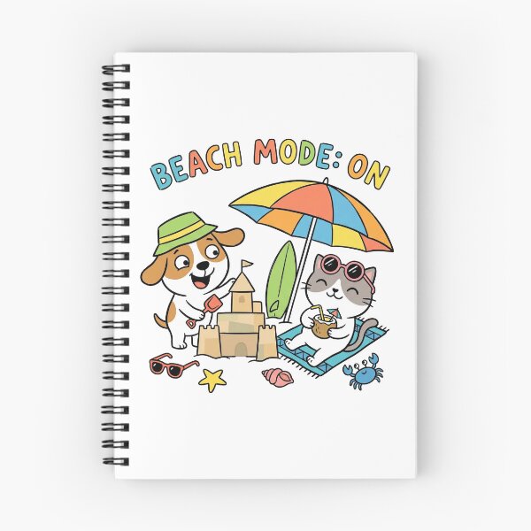 Item preview, Beach Mode: ON designed and sold by Paw Print Tee.