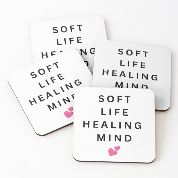 Item preview, Soft Life Healing Mind Aesthetic Quote T-Shirt designed and sold by Bloomelle Studio.