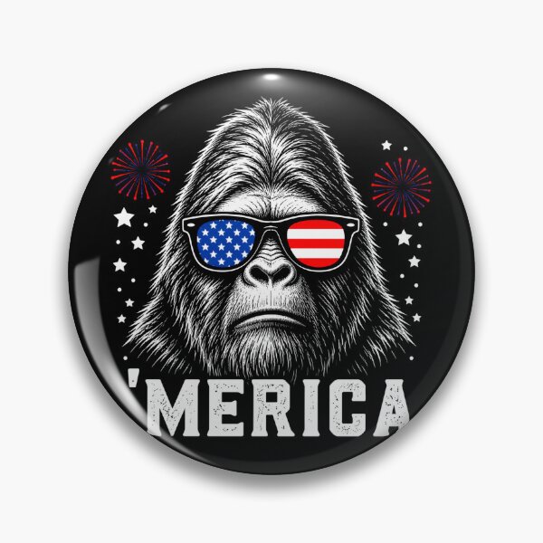 Item preview, Funny Bigfoot Merica 4th of July Sunglasses Bigfoot designed and sold by will freed18.