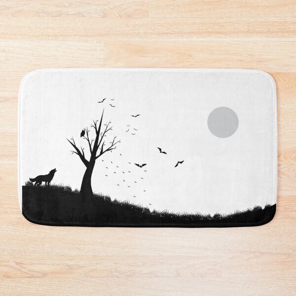 Item preview, Copy of Owl sits on lonely tree. The wolf under a tree. Moon. A flock of bats. Approximation of winter designed and sold by ArtEventET.