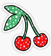 starry cherries Sticker
