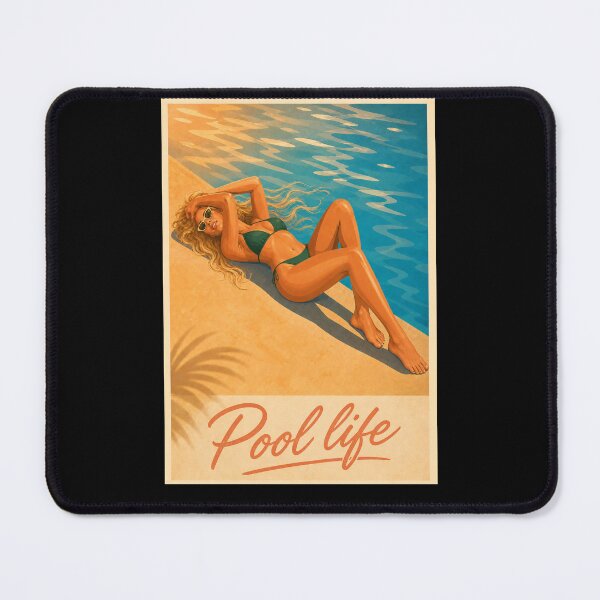 Item preview, Pool Life Golden Summer - Vintage Mediterranean Resort designed and sold by Beyond Destinations.