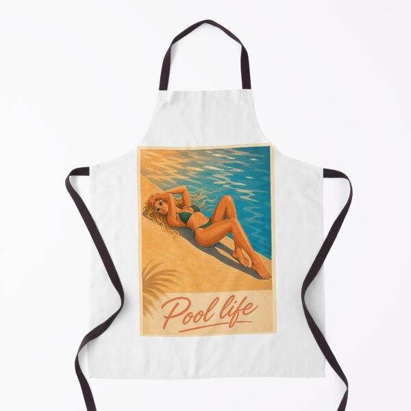 Item preview, Pool Life Golden Summer - Vintage Mediterranean Resort designed and sold by Beyond Destinations.