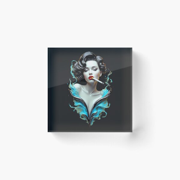 Item preview, Cyber Noir Starlet - Liquid Chrome & Cyan Smoke_Vol.02 designed and sold by Shift-Bloom.