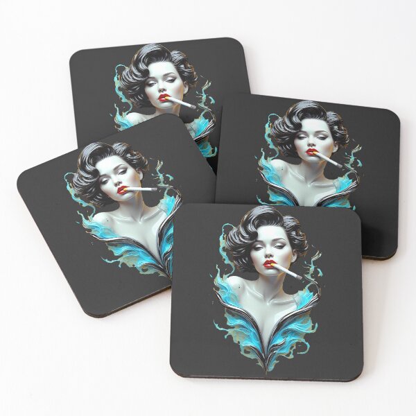 Item preview, Cyber Noir Starlet - Liquid Chrome & Cyan Smoke_Vol.02 designed and sold by Shift-Bloom.