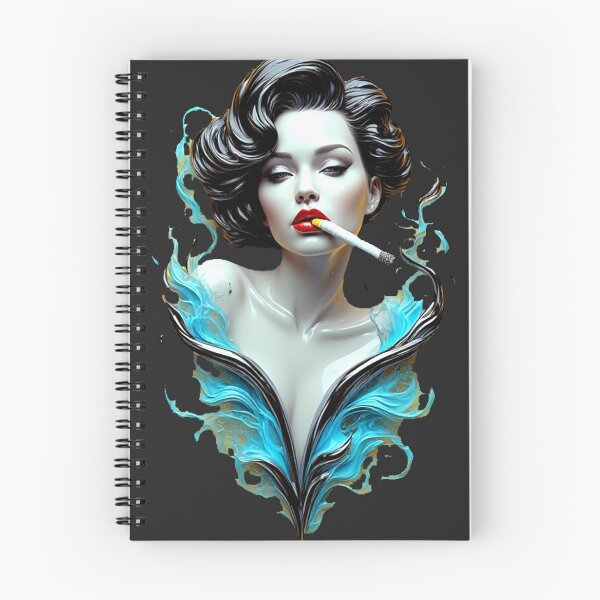 Item preview, Cyber Noir Starlet - Liquid Chrome & Cyan Smoke_Vol.02 designed and sold by Shift-Bloom.
