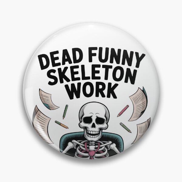 Item preview, Dead Funny Skeleton Office Work designed and sold by YZGraphics.