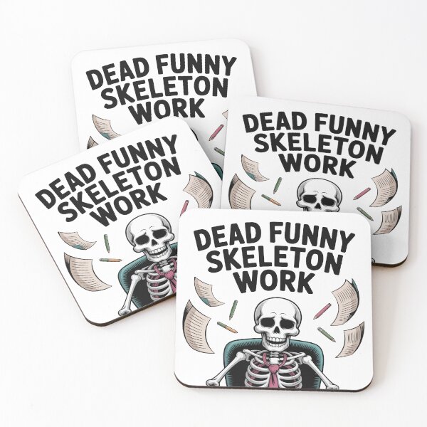 Item preview, Dead Funny Skeleton Office Work designed and sold by YZGraphics.