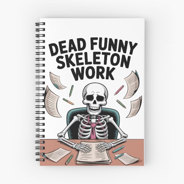 Item preview, Dead Funny Skeleton Office Work designed and sold by YZGraphics.