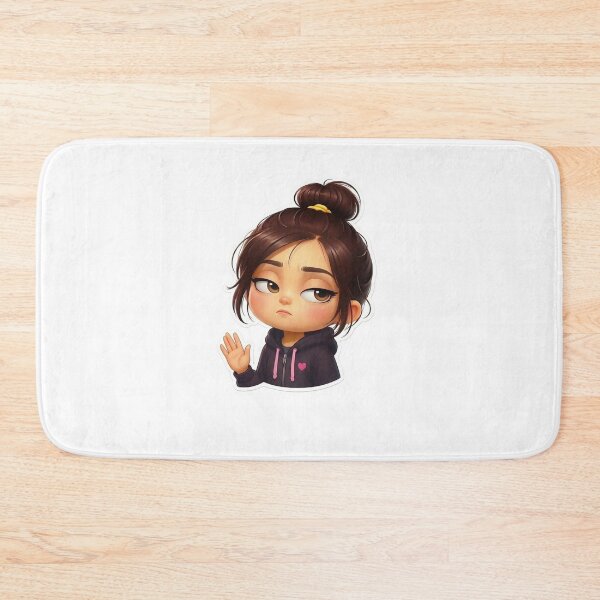 Item preview, Cute Attitude Girl Sticker PNG | Kawaii Chibi Reaction Emoji | Sassy Cartoon Girl Sticker | Digital Download for WhatsApp & Telegram designed and sold by ashwin131.