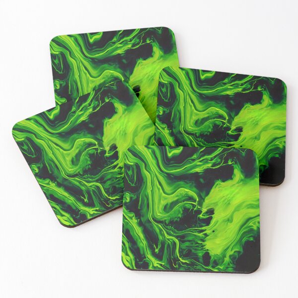 Item preview, Toxic Green Swirl Abstract Pattern designed and sold by Peac7e.