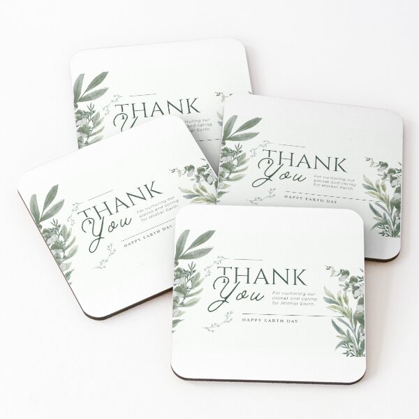 Item preview, Thank you Mother Earth minimalist postcard designed and sold by QuiteArtist.