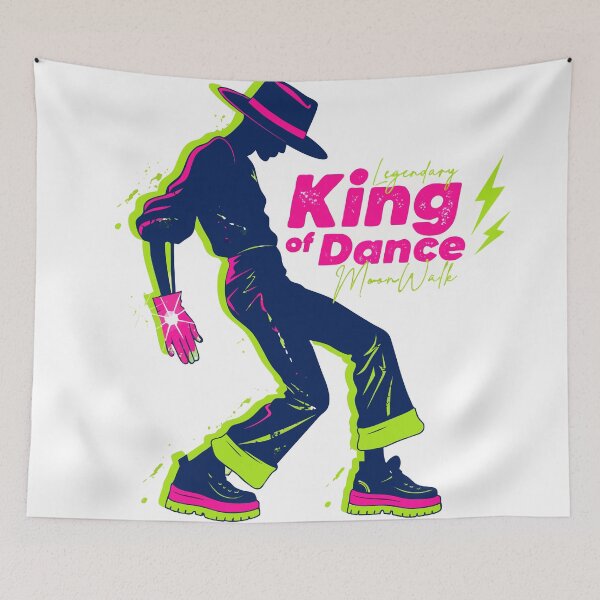Artikelvorschau, Neon King of Dance Silhouette entworfen und verkauft von Print culturee.