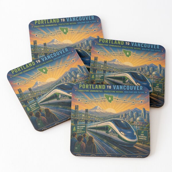 Item preview, Cascadia High-Speed Train Portland Vancouver designed and sold by THE Company.