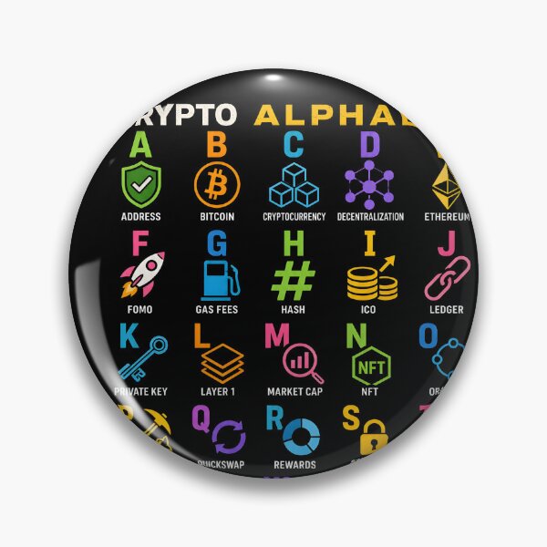 Item preview, Crypto alphabet fun investing bull bear market market designed and sold by Lady-Frost.