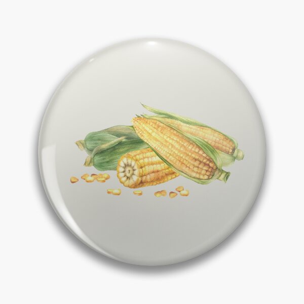 Item preview, Copy of Copy of Corn composition. Yellow sweet cut and whole maize cob, kernel of corn. Watercolor food illustration designed and sold by BartolArt.