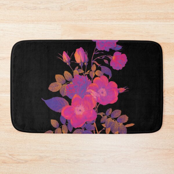 Item preview, Dark Floral Collage on Black Background | Pink Botanical Sticker, Gothic Aesthetic Phone Case, Moody Flower Design, Purple Roses designed and sold by LinneannaArtLab.