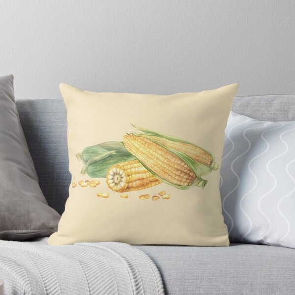 Item preview, Copy of Copy of Corn composition. Yellow sweet cut and whole maize cob, kernel of corn. Watercolor food illustration designed and sold by BartolArt.