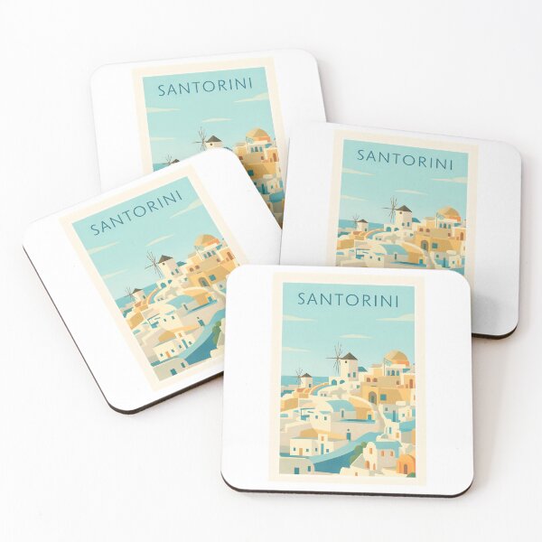 Item preview, Santorini Greece Mediterranean Escape - Vintage Windmill Travel designed and sold by Beyond Destinations.