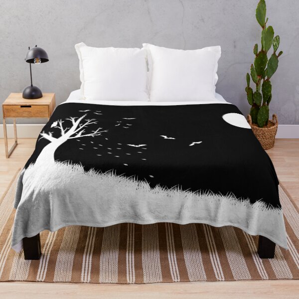 Item preview, Bats, wolf and owl in the nigt forest. Moon designed and sold by ArtEventET.