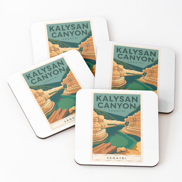 Item preview, Kalysan Canyon Saqatri - Vintage Nature Adventure Travel Poster designed and sold by Beyond Destinations.