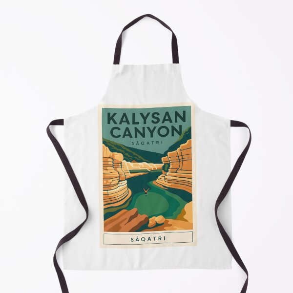 Item preview, Kalysan Canyon Saqatri - Vintage Nature Adventure Travel Poster designed and sold by Beyond Destinations.