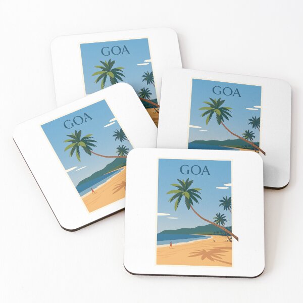 Item preview, Goa India Tropical Beach - Vintage Paradise Travel Poster designed and sold by Beyond Destinations.