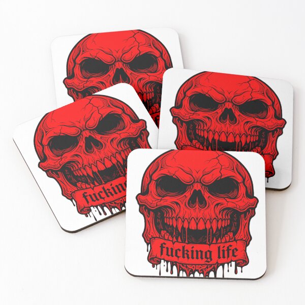 Item preview, Fucking Life Skull designed and sold by maniacdesignz11.