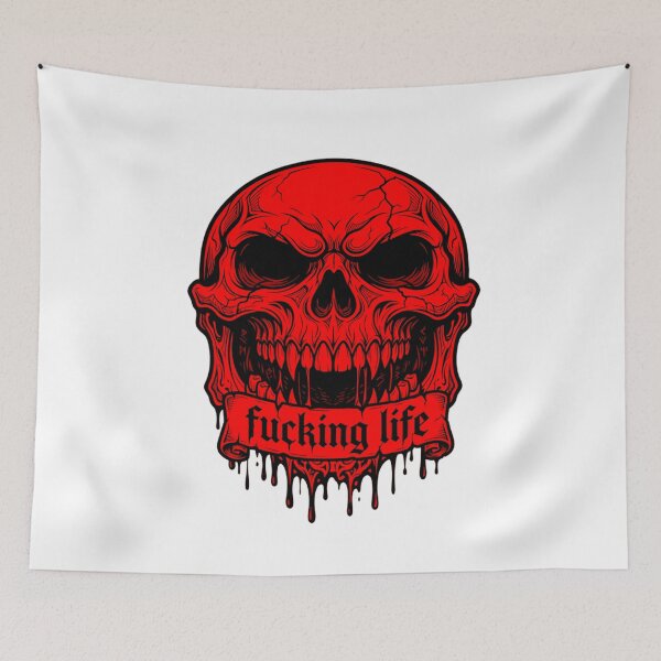 Item preview, Fucking Life Skull designed and sold by maniacdesignz11.