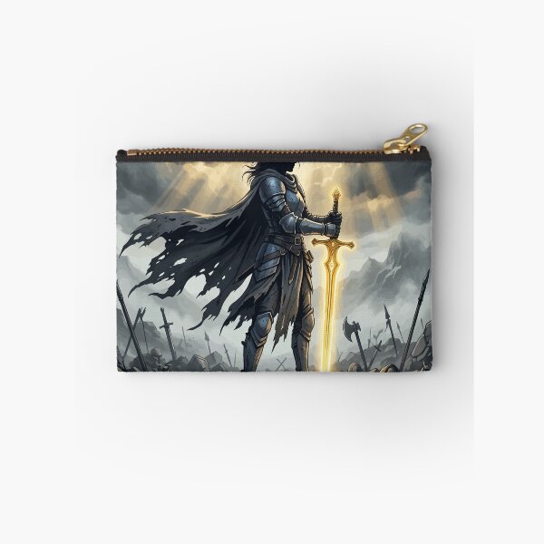 Item preview, Last One Standing Fantasy Warrior Dark Epic Battle Art Poster RPG Gift Design designed and sold by AmazingEG.