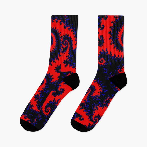 Item preview, Red Blue Fractal Spiral Pattern designed and sold by Peac7e.