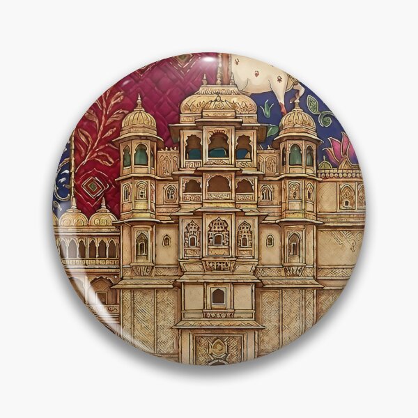 Item preview, City Palace Rajput Heritage Maximalist Pattern designed and sold by RajRang.