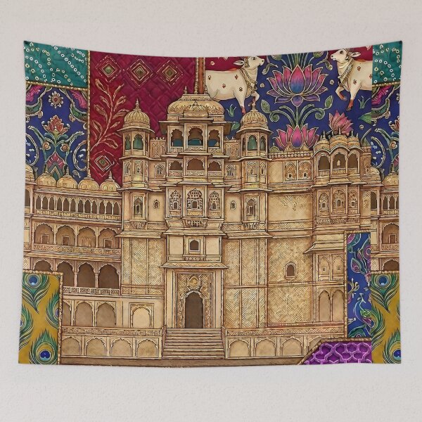 Item preview, City Palace Rajput Heritage Maximalist Pattern designed and sold by RajRang.