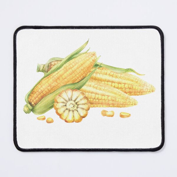 Item preview, Copy of Copy of Copy of Corn composition. Yellow sweet cut and whole maize cob, kernel of corn. Watercolor food illustration designed and sold by BartolArt.