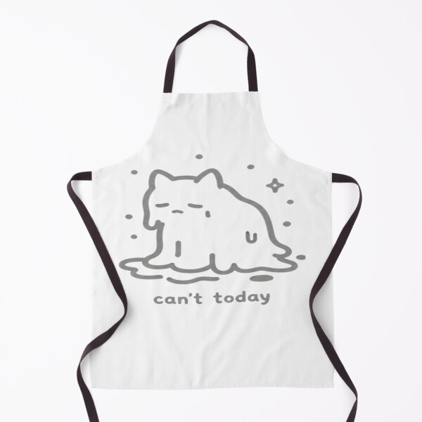 Item preview, Can’t Today Cat – Minimalist Melted Cat Funny Grey Design designed and sold by Velora Design .