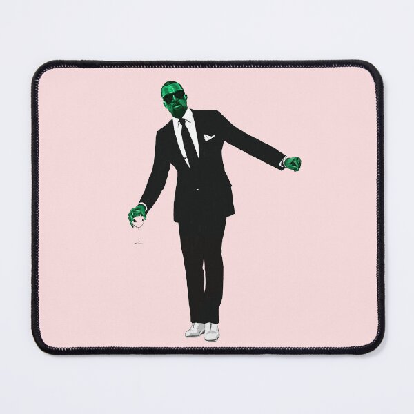 Item preview, Ye in a Black Suit Holding a Wine Glass - Alienated Hip Hop Icon designed and sold by ZERO-MIND.