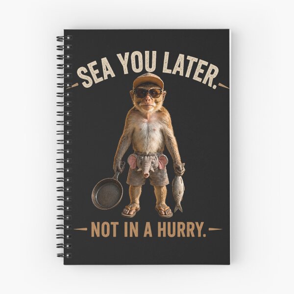 Item preview, Sea You Later – Funny Fishing Monkey Graphic  designed and sold by MWSailingClub.