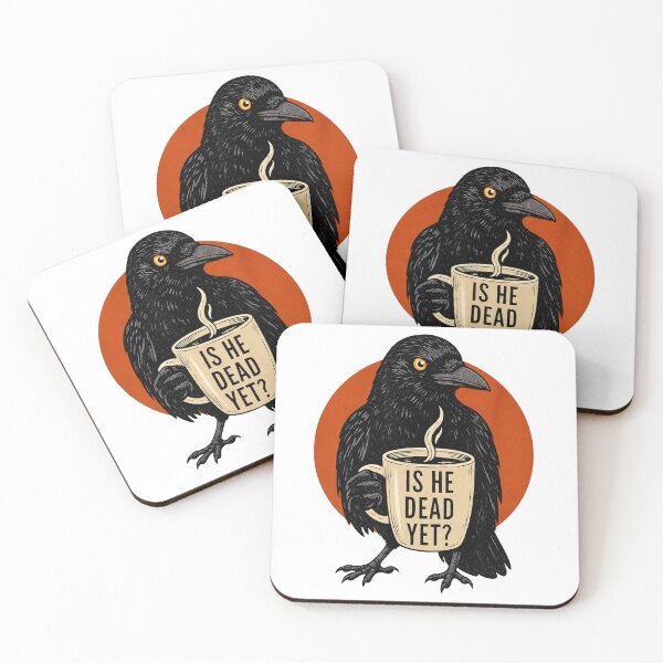 Item preview, is He Vintage Dead Yet Dark Crow Raven Bird Humor Retro designed and sold by Starry Night Creative Art.