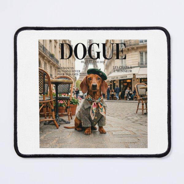 Item preview, Dogue Magazine Cover - Fashion Dachshund in Paris designed and sold by HolySausage.