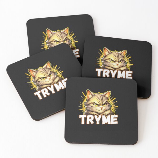 Item preview, Try Me Cat Attitude Design designed and sold by AdicretorDesign.