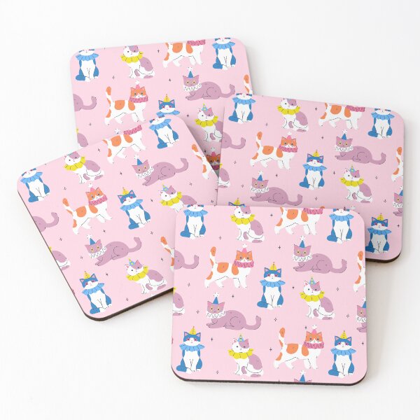 Item preview,  cute cats in clown costumes designed and sold by burbura.