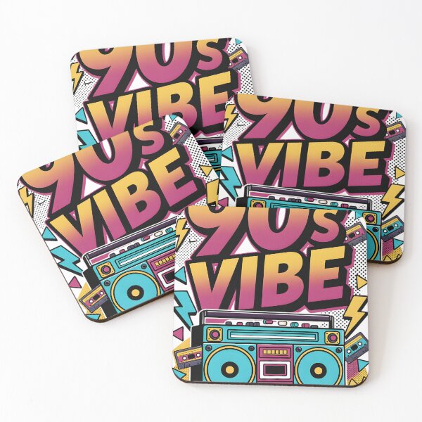 Item preview, 90s Vibe - Colorful Boombox & Cassette Pop Art  designed and sold by ColorCube1.