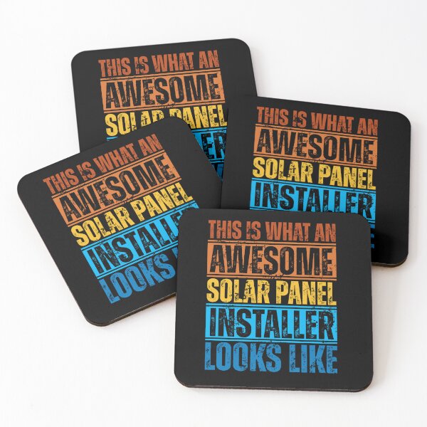 Item preview, This Is What An Awesome Solar Panel Installer Looks Like Retro Career designed and sold by Dondonmart.
