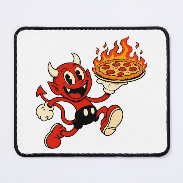 Item preview, Infernal Pizza – Little Demon Delivering Cursed Calories designed and sold by Anteverse.
