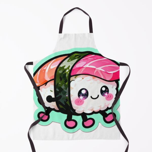 Item preview, Kawaii Happy Sushi Nigiri Cute Food Sticker designed and sold by Chromatic Artistry.